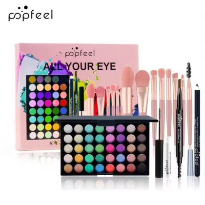 All-in-One Makeup Kit for Women – Eyeshadow, Eyebrow, Eyeliner & Mascara Set