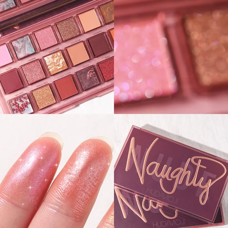 18-Color Pomegranate Eyeshadow Palette – Waterproof Shimmer & Matte Shades for Bold and Beautiful Eye Makeup - Image 6