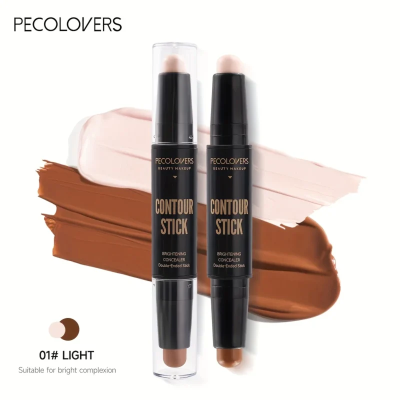 2-in-1 Face Concealer & Contour Stick – Smooth Blend, Natural Finish for Women - Image 4