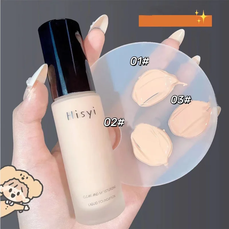 Liquid Foundation - Natural Coverage, Conceals Flaws & Blemishes, No Powder, Flawless Finish - Image 3
