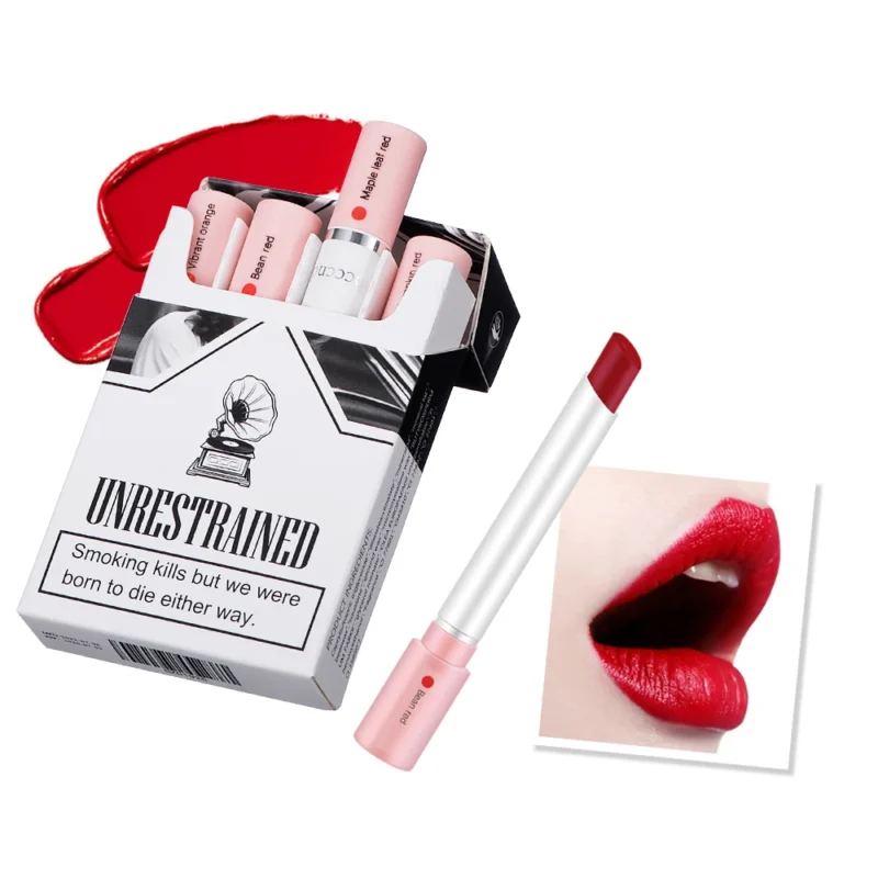 4-Color Lipstick & Lip Gloss Set – Waterproof, Long-Lasting Matte Tint for Bold & Beautiful Lips - Image 2