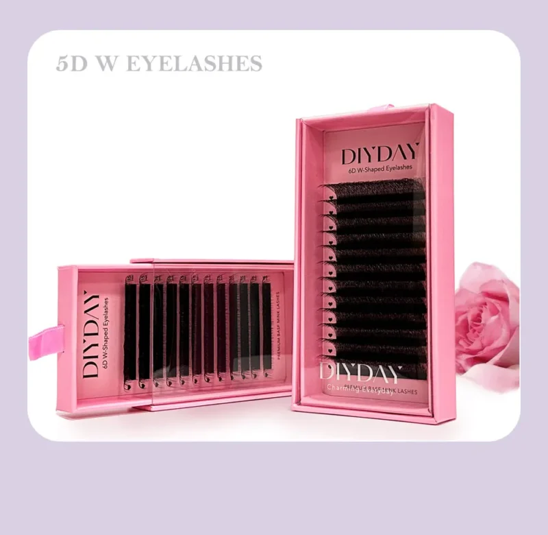 DIYDAY W-Shape Premade Fan Lashes – 3D-8D Soft Natural Eyelash Extensions for Beauty & Makeup - Image 19