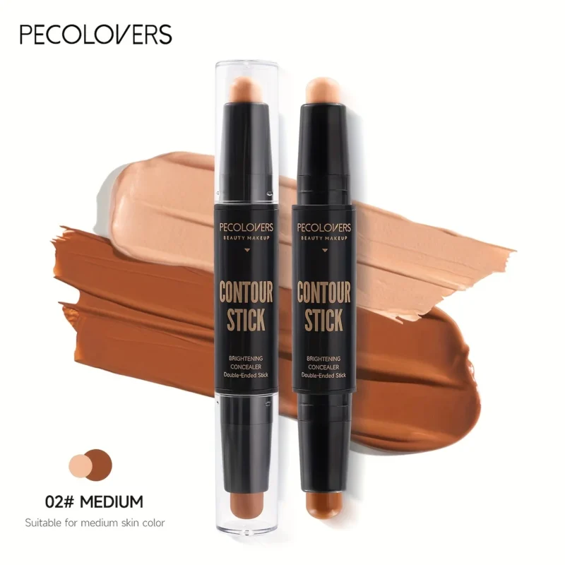 2-in-1 Face Concealer & Contour Stick – Smooth Blend, Natural Finish for Women - Image 5