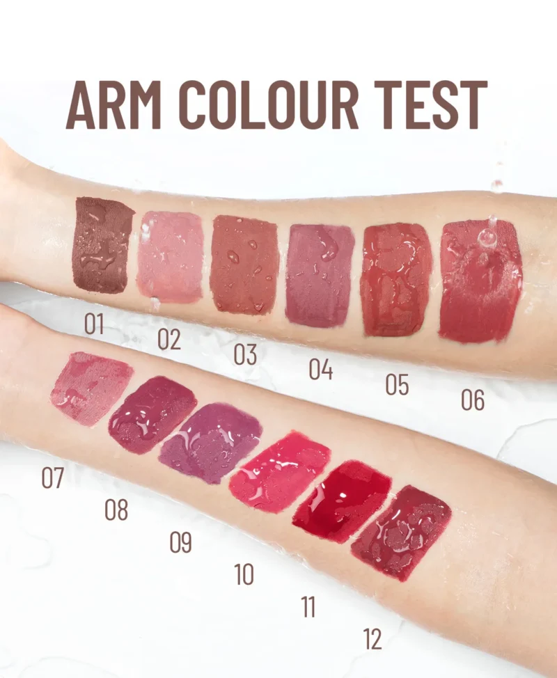 SAM SUGAR 12pcs Multi-Color Lip Gloss Set – Matte Velvet, Waterproof, Long-Lasting Lipstick - Image 18