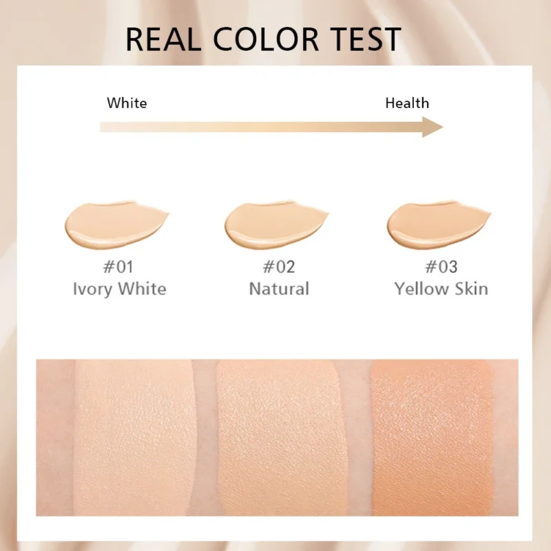 Liquid Foundation - Natural Coverage, Conceals Flaws & Blemishes, No Powder, Flawless Finish - Image 6