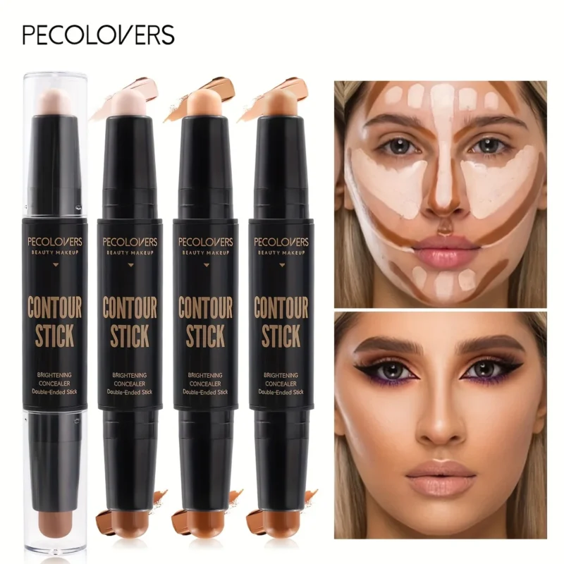 2-in-1 Face Concealer & Contour Stick – Smooth Blend, Natural Finish for Women - Image 2