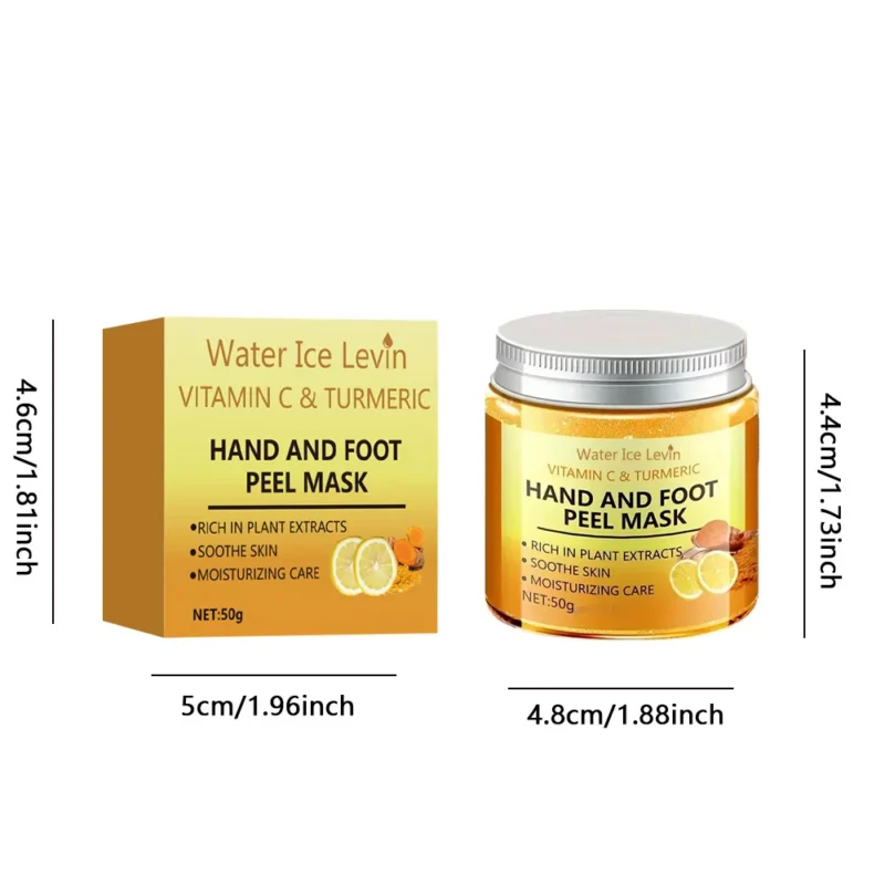 Vitamin C & Turmeric Hand & Foot Wax Mask – Brightening, Smoothing & Deep Cleansing Treatment - Image 5