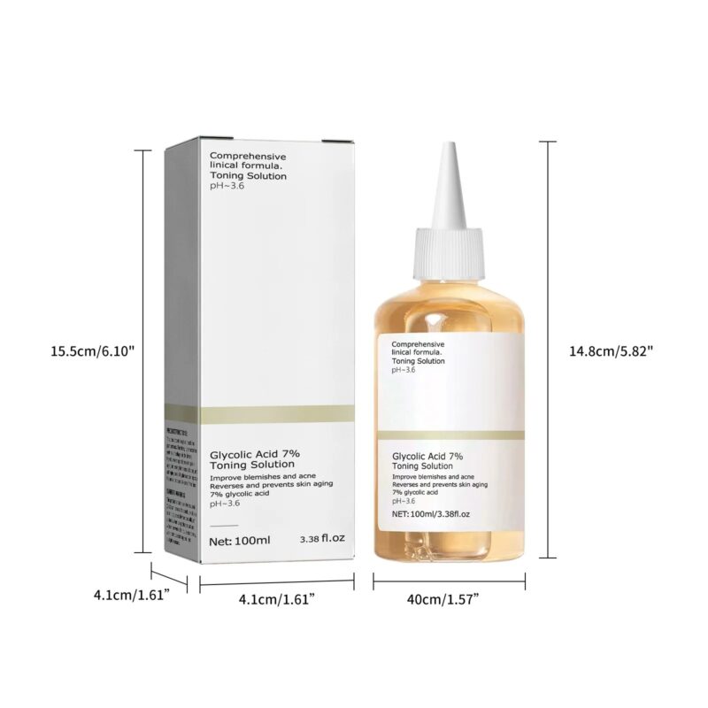 Glycolic Acid 7% Toning Solution – Acne-Fighting & Skin-Smoothing (100ml) - Image 5