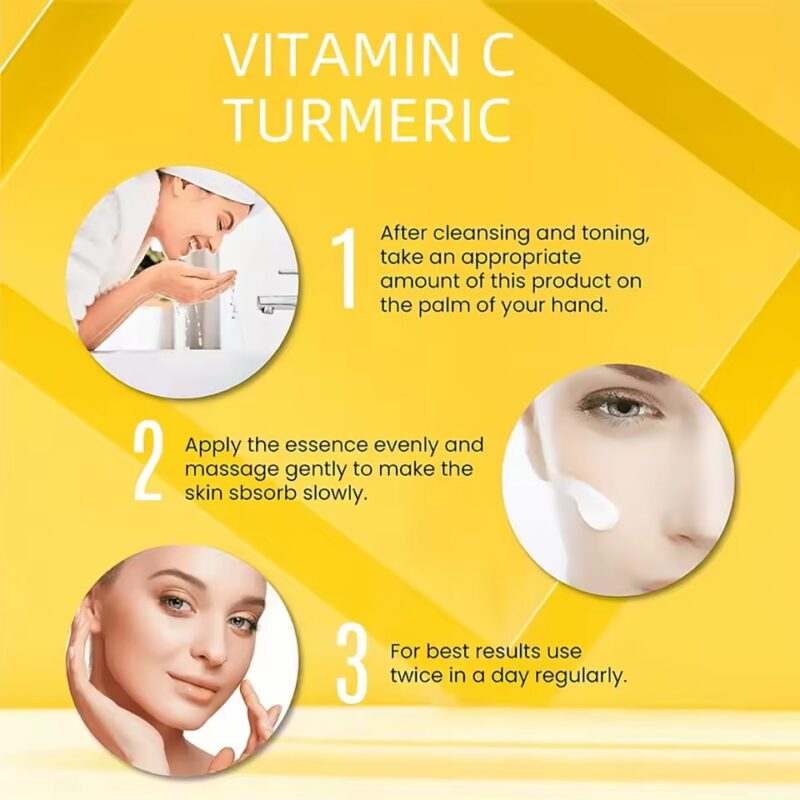 Vitamin C & Turmeric Face Cream with Hyaluronic Acid – Brighten, Hydrate & Even Skin Tone - Image 5