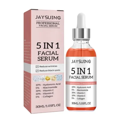 5-in-1 Radiance Repair Serum with Vitamin C & Hyaluronic Acid – Firm, Hydrate, Brighten & Smooth Pores