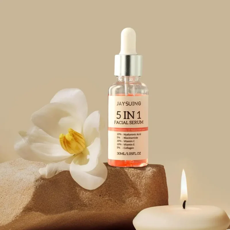 5-in-1 Radiance Repair Serum with Vitamin C & Hyaluronic Acid – Firm, Hydrate, Brighten & Smooth Pores - Image 5