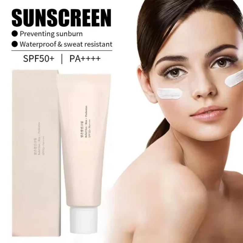 Korean Rice Probiotic SPF50+ Sunscreen – Brightening, Hydrating & UV Protection Facial Cream - Image 3