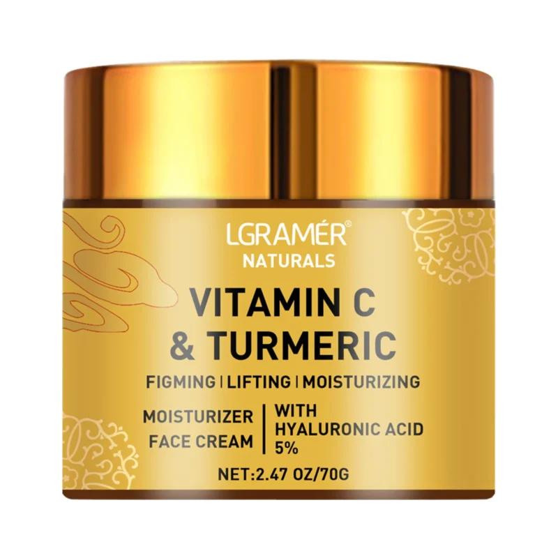 Vitamin C & Turmeric Face Cream with Hyaluronic Acid – Brighten, Hydrate & Even Skin Tone - Image 7